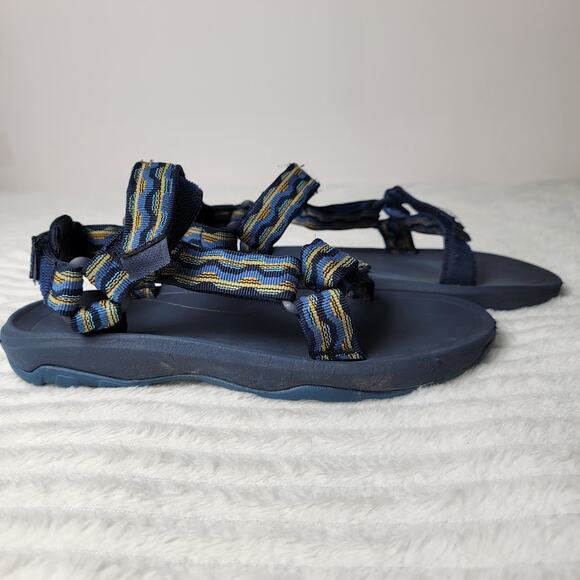Teva Men’s Blue Sport Sandals Size 5 Strappy Outdoor Hiking Trail Water Gorpcore - Picture 8 of 12
